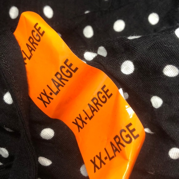 Honeydew Womens Lace Lounge/Pajama Bottoms With Drawstring Waist Black/Polka Dot - Picture 2 of 3